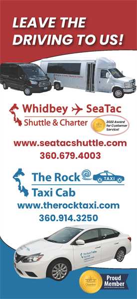 Whidbey Shuttle and Taxi Brochure design