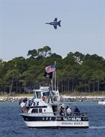 Blue Angels Practice . Skip the Traffic . Skip the Crowds . Watch from the Water