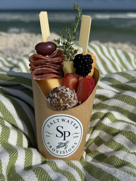 Perfectly portable provisions. A little luxury for the beach.