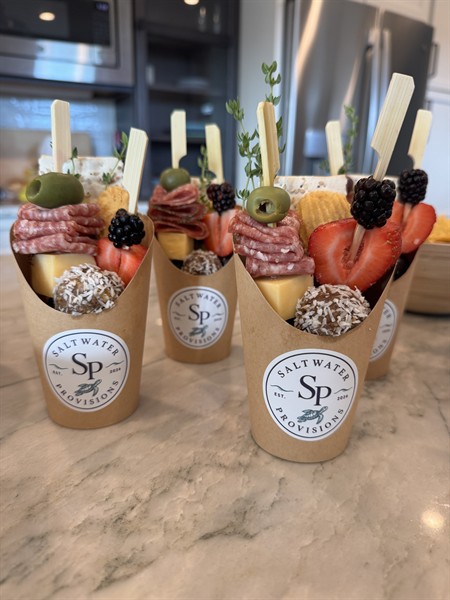 Sunset cruise snacks, elevated.