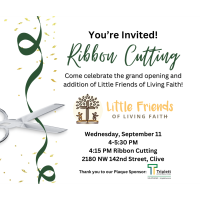 Little Friends of Living Faith Ribbon Cutting