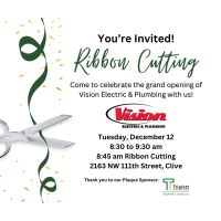 Vision Electric and Plumbing Ribbon Cutting