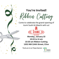 Izumi Sushi & Hibachi Ribbon Cutting