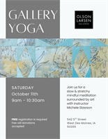 Art + Yoga + Meditation at Olson-Larsen Galleries