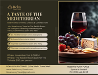 A TASTE OF THE MEDITERRANEAN: An Evening of Wine, Cheese & Connection
