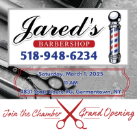 Ribbon Cutting Jared's Barbershop