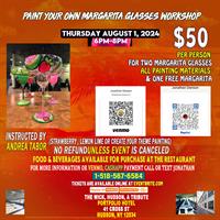 Paint Your Own Margarita Glasses Workshop