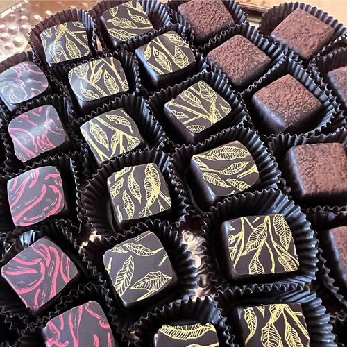 Fine Chocolate Truffles and Bonbons, Caramels, Bars and Barks