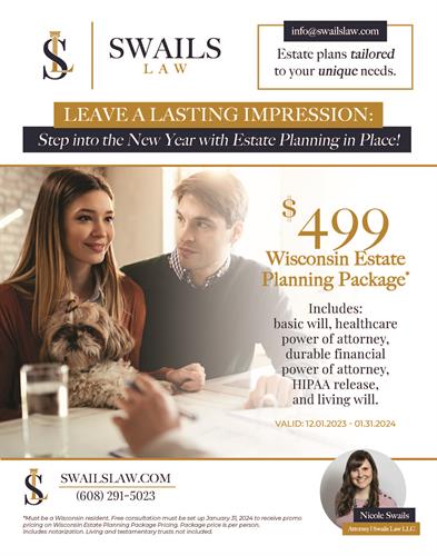 $499 Wisconsin Estate Plan Package