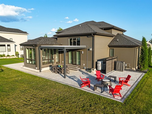 Backyard patio completed in Waunakee WI