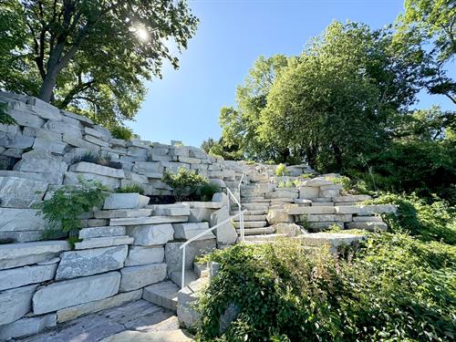 Natural Stone Shoreline Retaining Wall