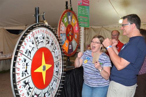 The Lions have managed the Hometown Days Spin the Wheel for the Chamaber for a number of years.
