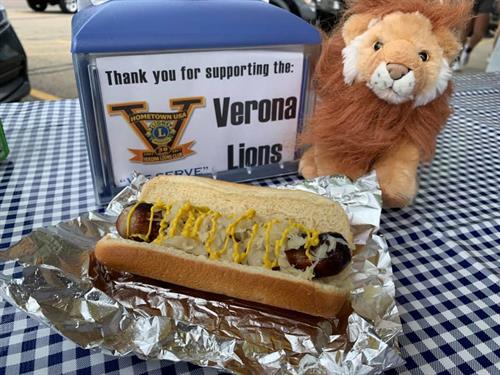 The Lions raise funds at the Shoe Box brat fries in Black Earth for over 20 years.