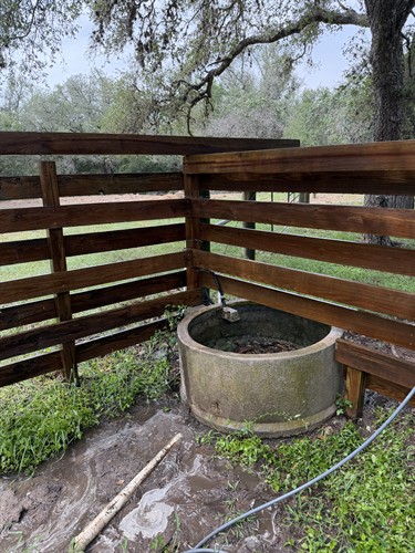 Fence wash (after)