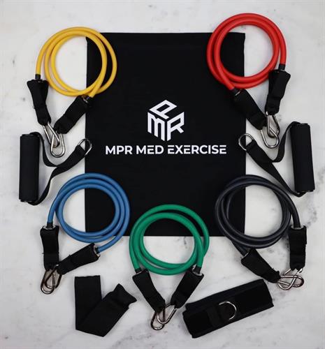 MPR Med Exercise Multi Resistance Bands Package Delivered to You.