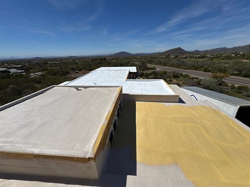 New Construction Foam Roofing