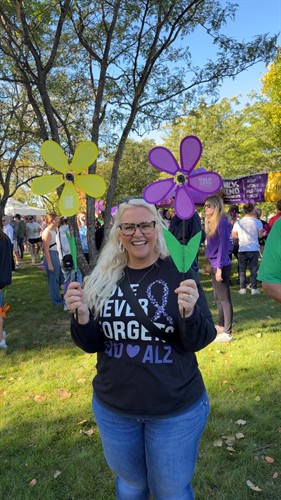 Dee at The Alzheimer's Walk in ND