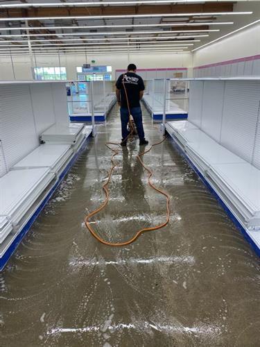 Over 14 different cleaning services including floor care services