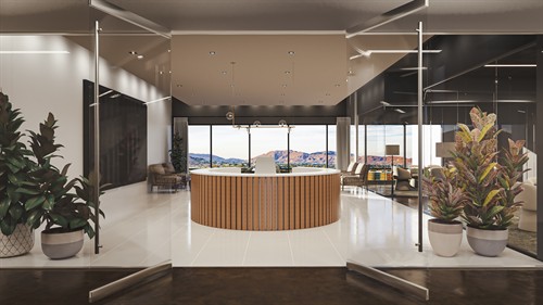 Reception area