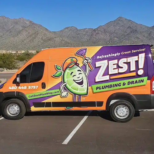 Van with Mountain Background