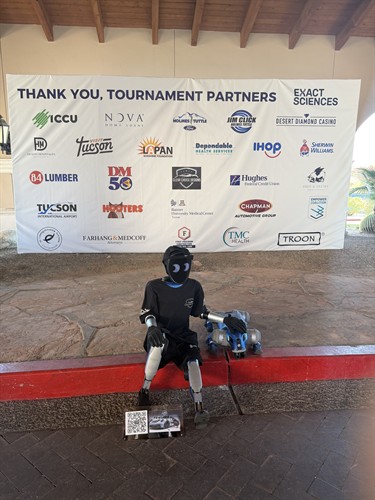 Gus and Gary taking a break at the Cologuard Classic in Tucson