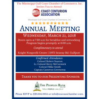Coast Centurion Annual Meeting 2018