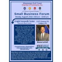 Small Business Forum with Bruce Levell of the U.S. Small Business Association's Office of Advocacy 