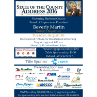 State of the County Address featuring Harrison County Board of Supervisors President, Beverly Martin