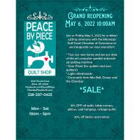  Ribbon Cutting -  Peace by Piece Quilt Shop