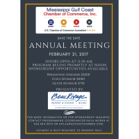 Mississippi Gulf Coast Chamber of Commerce's 2017 Annual Meeting 