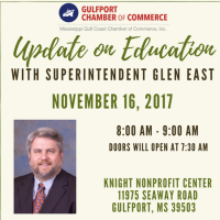 Gulfport Chamber's Update on Education with Superintendent Glen East