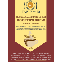 Coast Young Professionals Table for 10: Boozer's Brew