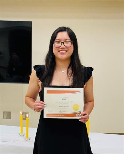 Arlene Nguyen, a senior at Long Beach High School (LBHS), was selected to receive a $2,500 STAR Scholarship from the P.E.O. Sisterhood. She was recommended by P.E.O. Chapter B of Long Beach. Nguyen is the daughter of Tu Nguyen and Kim Mac.