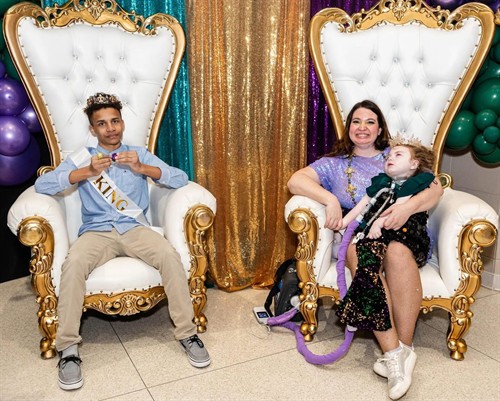King Thaumus II & Queen Iris II after their crowning at our 2nd Annual Krewe of Wonder Mardi Gras Ball on February 7, 2026. 
