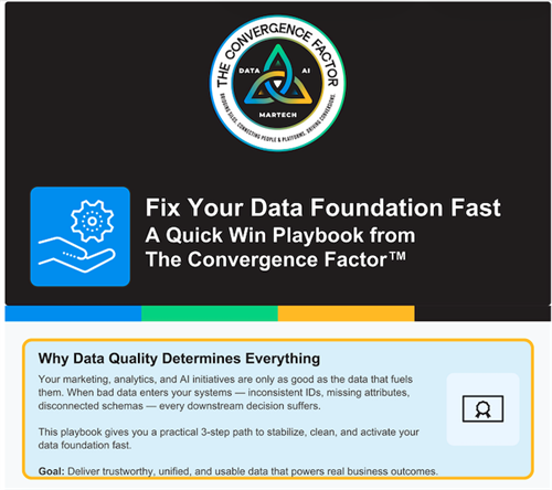 Fix Your Data Foundation Fast Playbook