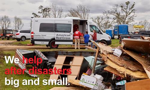 We help after disasters big and small.