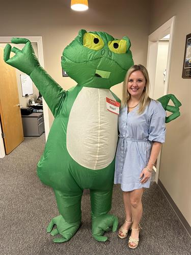 Our Business Development Manager, Kara Adkins, with RibbIT