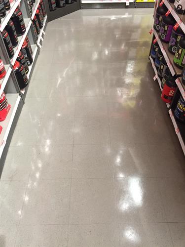 Floor we just waxed at a GNC in Biloxi