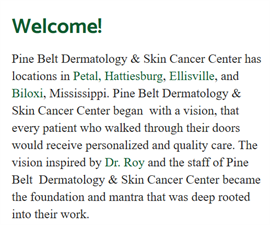 Pine Belt Dermatology & Skin Cancer Center of Biloxi