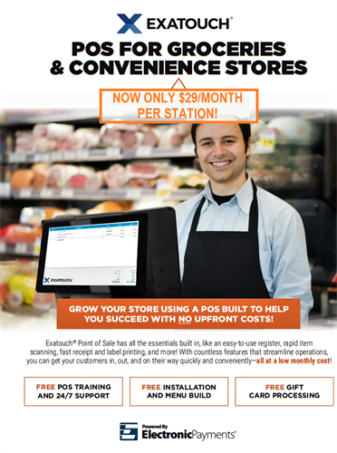 POS for Convenience and Grocery Stores with No Upfront Cost. 