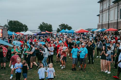 Our Crawfish Cook Off event crowd. 