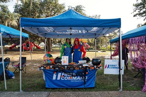 One of our sponsors at the Ghouls in the Park event.