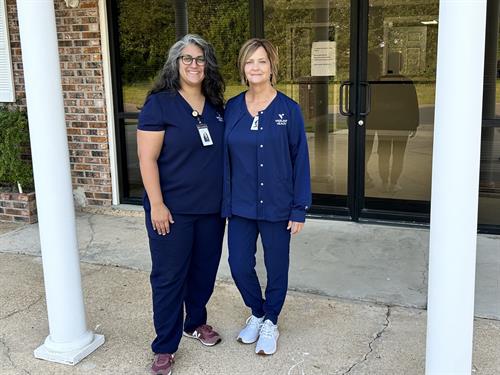 Vigilant Healh Gulfport Clinical Team, Jenny Miller, RN and Cindy McDougal, NP