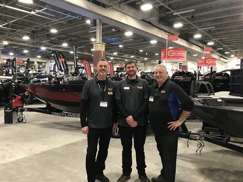 Brian, Perry and Alan at The Milwaukee Boat Show