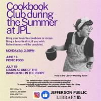 Cookbook Club at Jefferson Public Library