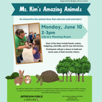 Ms. Kim's Amazing Animals at Jefferson Public Library