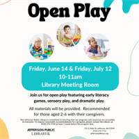 Open Play at the Jefferson Public Library