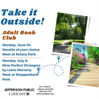 Take it Outside! Adult Book Club at Jefferson Public Library