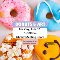 Donuts + Art at Jefferson Public Library