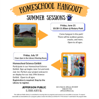 Jefferson Public Library's Homeschool Hangout at Rotary Park